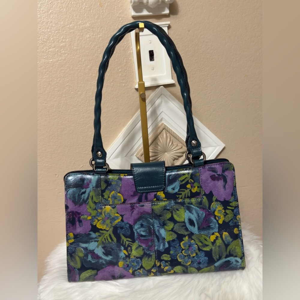 Patricia Nash Purple and Blue Floral Bag - Picture 4 of 16